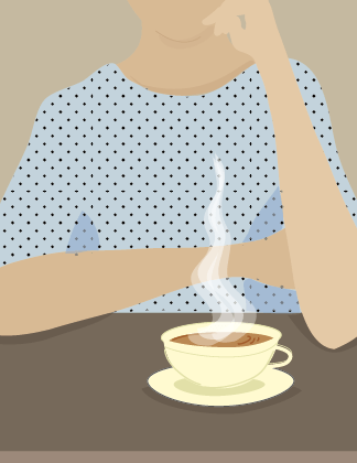 Tasse Tee trinken-01