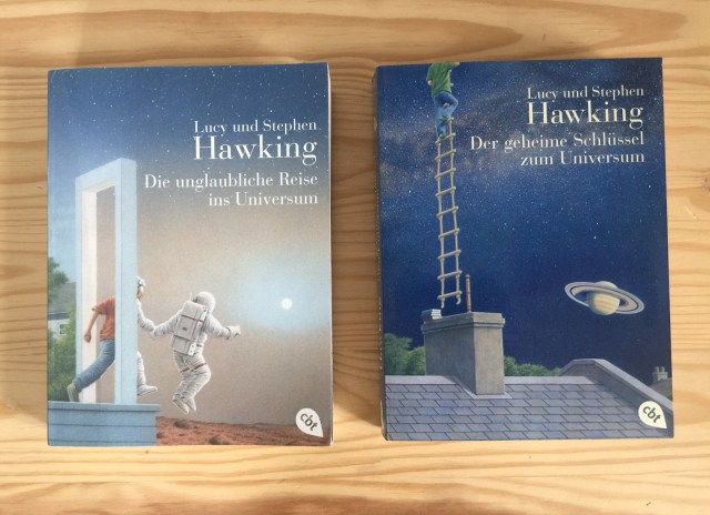 Lucy und Stephen Hawking